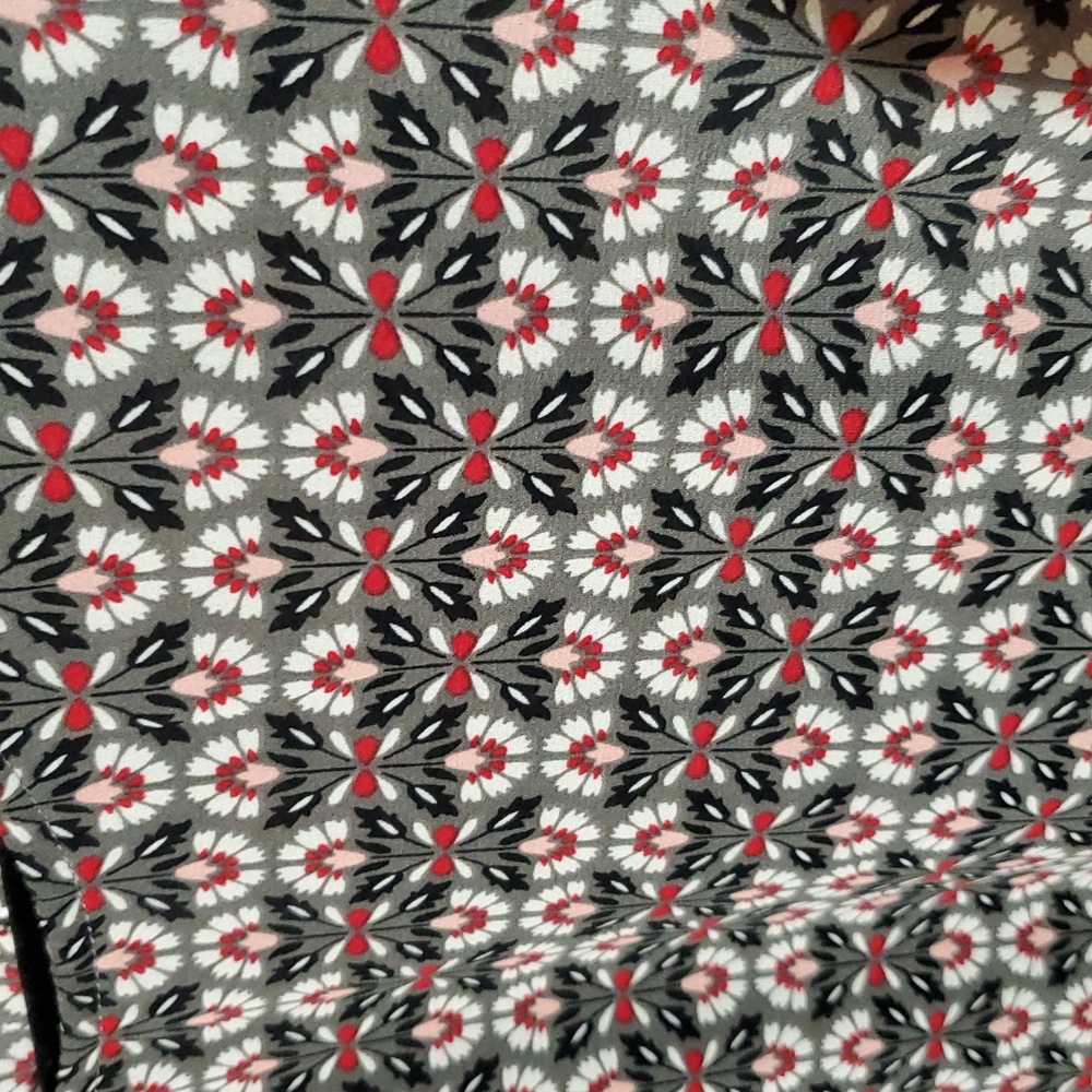 Loft Multicolor Patterned Blouse Large - image 5